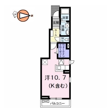 ゼファー 101の間取り図