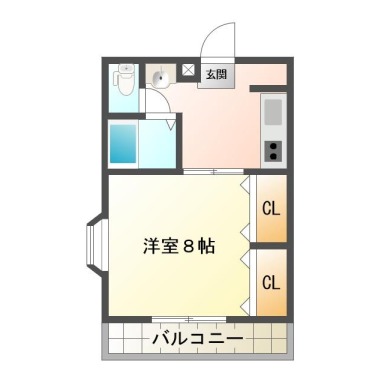 昭和町 アパート 1DK 202の間取り図