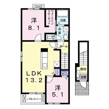 アクア・アルテB 201の間取り図
