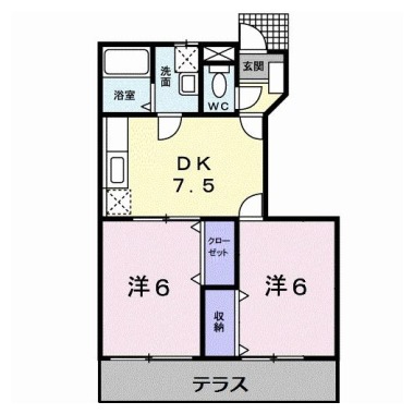 コーポリンクス1 103の間取り図