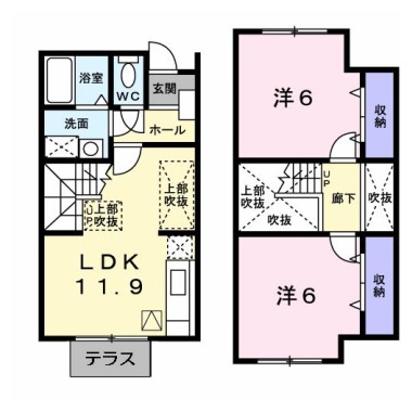 ビレッジあいC 103の間取り図
