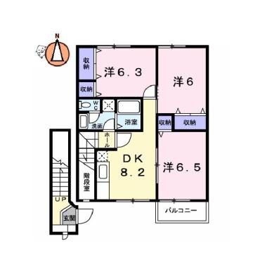 Vシャトー アロースリーVI 203の間取り図