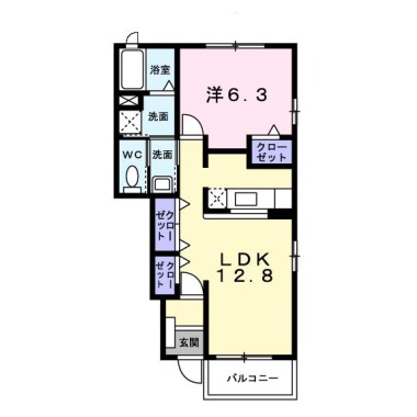 メルヴェイユー 103の間取り図