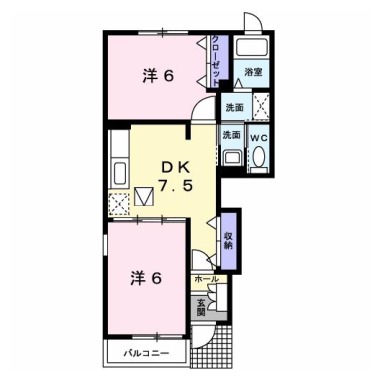 グレイスフル B 101の間取り図