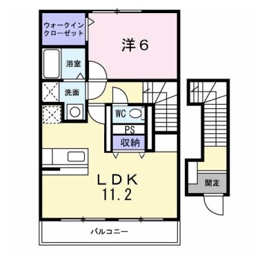 ココリナハウス 202の間取り図