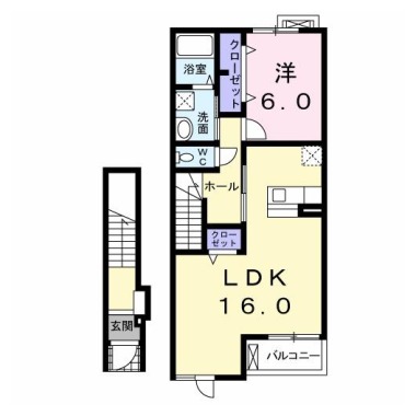 ヒルズ住吉 B 202の間取り図