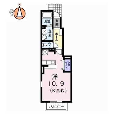 ライトハウス 105の間取り図