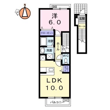 ライトハウス 203の間取り図