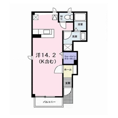 メゾン シャモニーA 101の間取り図