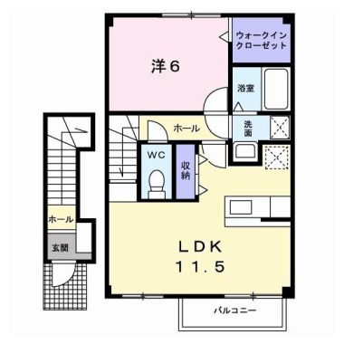 メゾン シャモニーA 203の間取り図