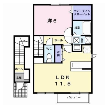 メゾン シャモニーA 205の間取り図