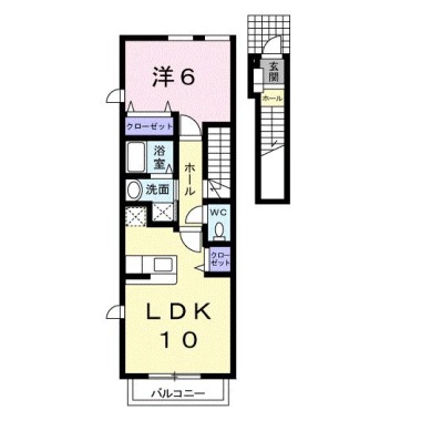 グリーン ビラ B 203の間取り図