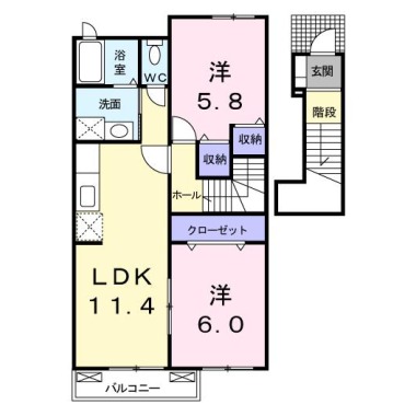 ボア・ソルテ B 202の間取り図