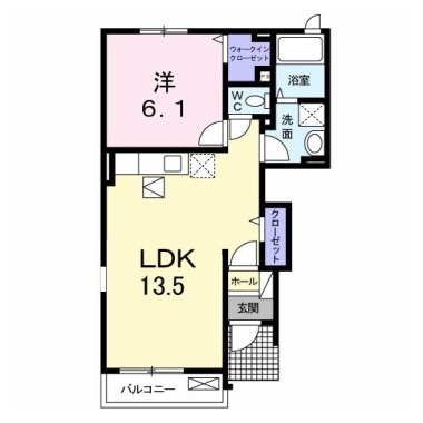 プランドール ドゥー 101の間取り図