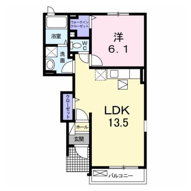 プランドール ドゥー 102の間取り図