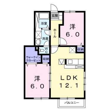 フィール ファインC 101の間取り図