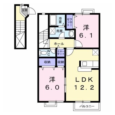 フィール ファインC 203の間取り図