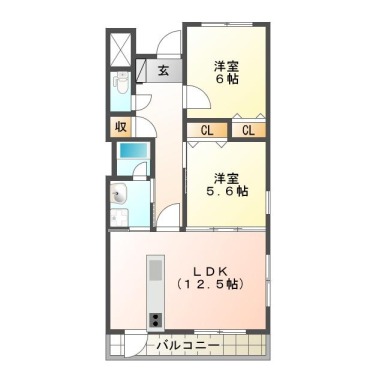 エスポワール 101の間取り図