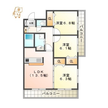 エスポワール 103の間取り図