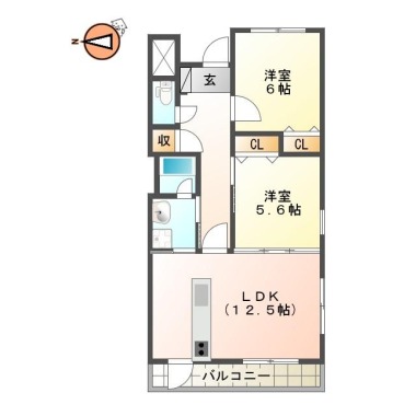 エスポワール 307の間取り図