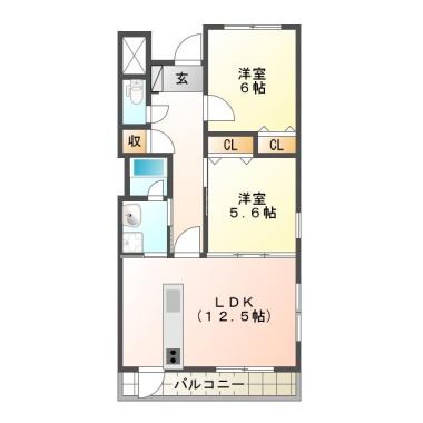 エスポワール 602の間取り図