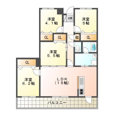 エスポワール 604の間取り図