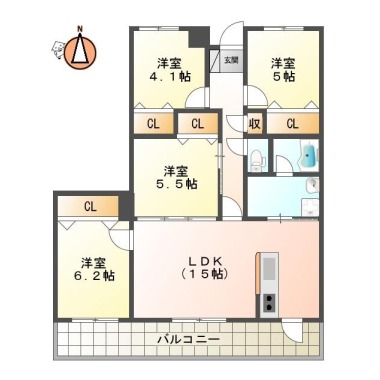 エスポワール 705の間取り図