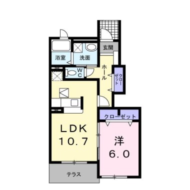 カレント A 102の間取り図