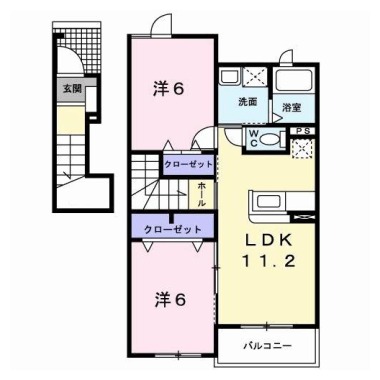 カレント A 201の間取り図