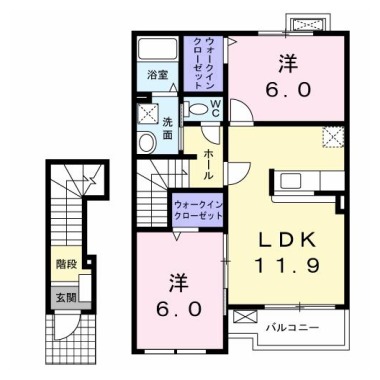 NEO CASTLE 202の間取り図