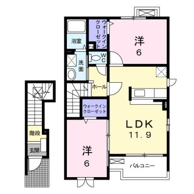 NEO CASTLE 203の間取り図