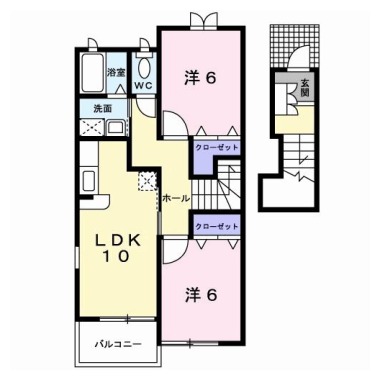 グレイスフル A 203の間取り図