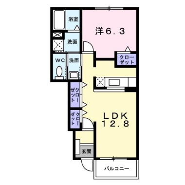 アンジェリカ A 102の間取り図