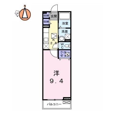 ライラック 103の間取り図