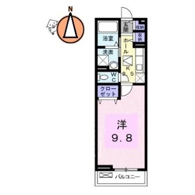 ライラック 105の間取り図