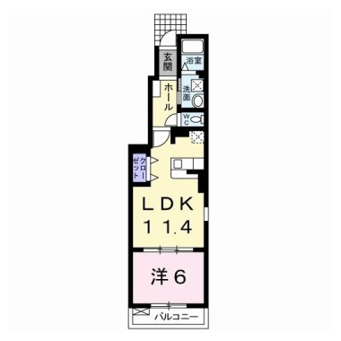 フレンテ 101の間取り図