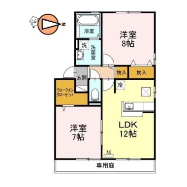 リヴェール C101の間取り図
