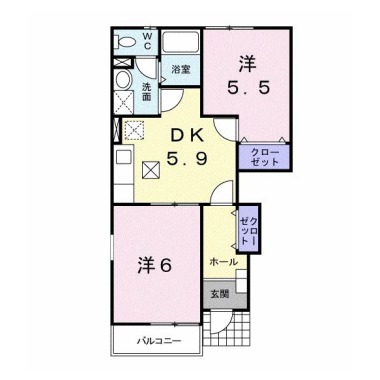 ドリーム夢 B 101の間取り図