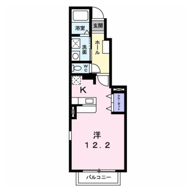 サンハウスIV 102の間取り図