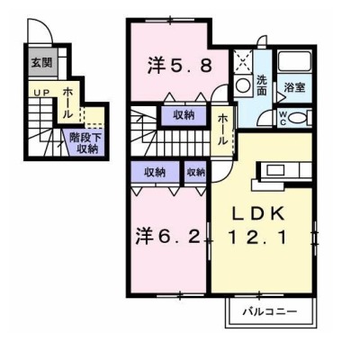 サンリットB 201の間取り図