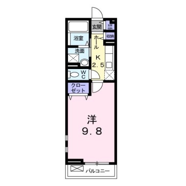 トロバドール中吉野 203の間取り図