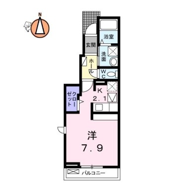 チェレステ A 101の間取り図