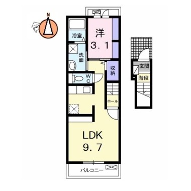 チェレステ A 203の間取り図