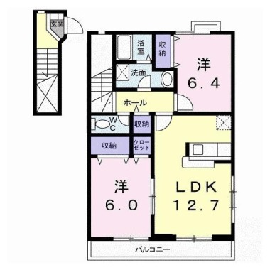 オーブ I 201の間取り図