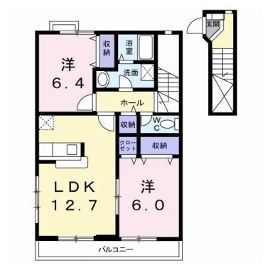 オーブ I 203の間取り図