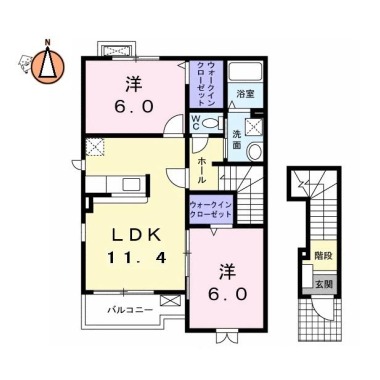 レクサスII 201の間取り図