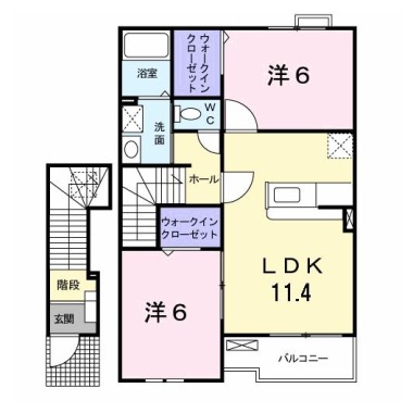 レクサスII 202の間取り図