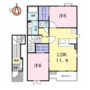 レクサスII 203の間取り図