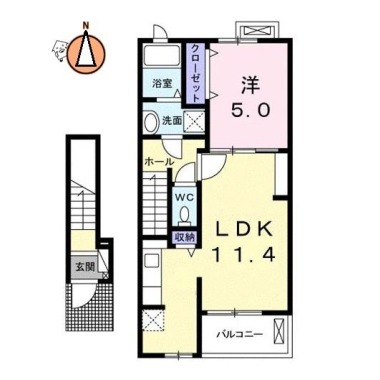 パーク アクシスB 203の間取り図