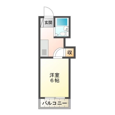 アポスタ蔵本公園 307の間取り図
